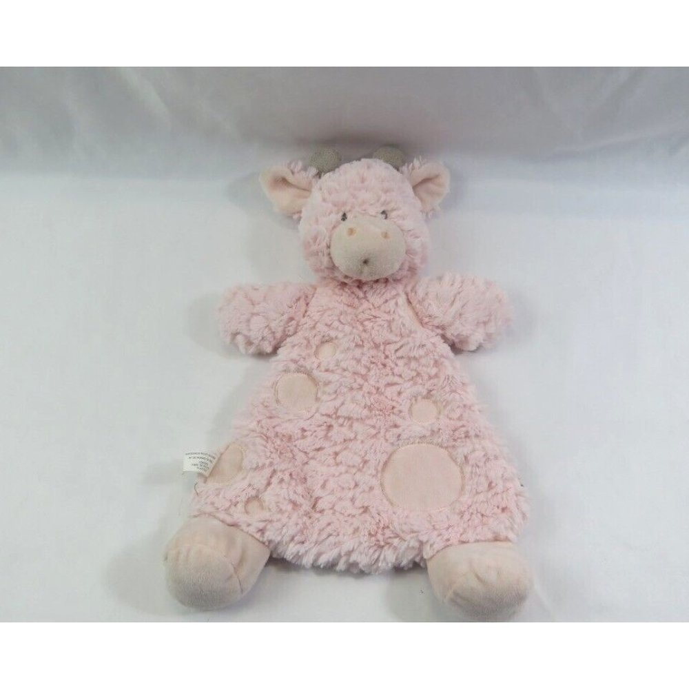 Demdaco Gracie Giraffe Rattle Blankie Plush Lovey Baby Security Blanket Cozies